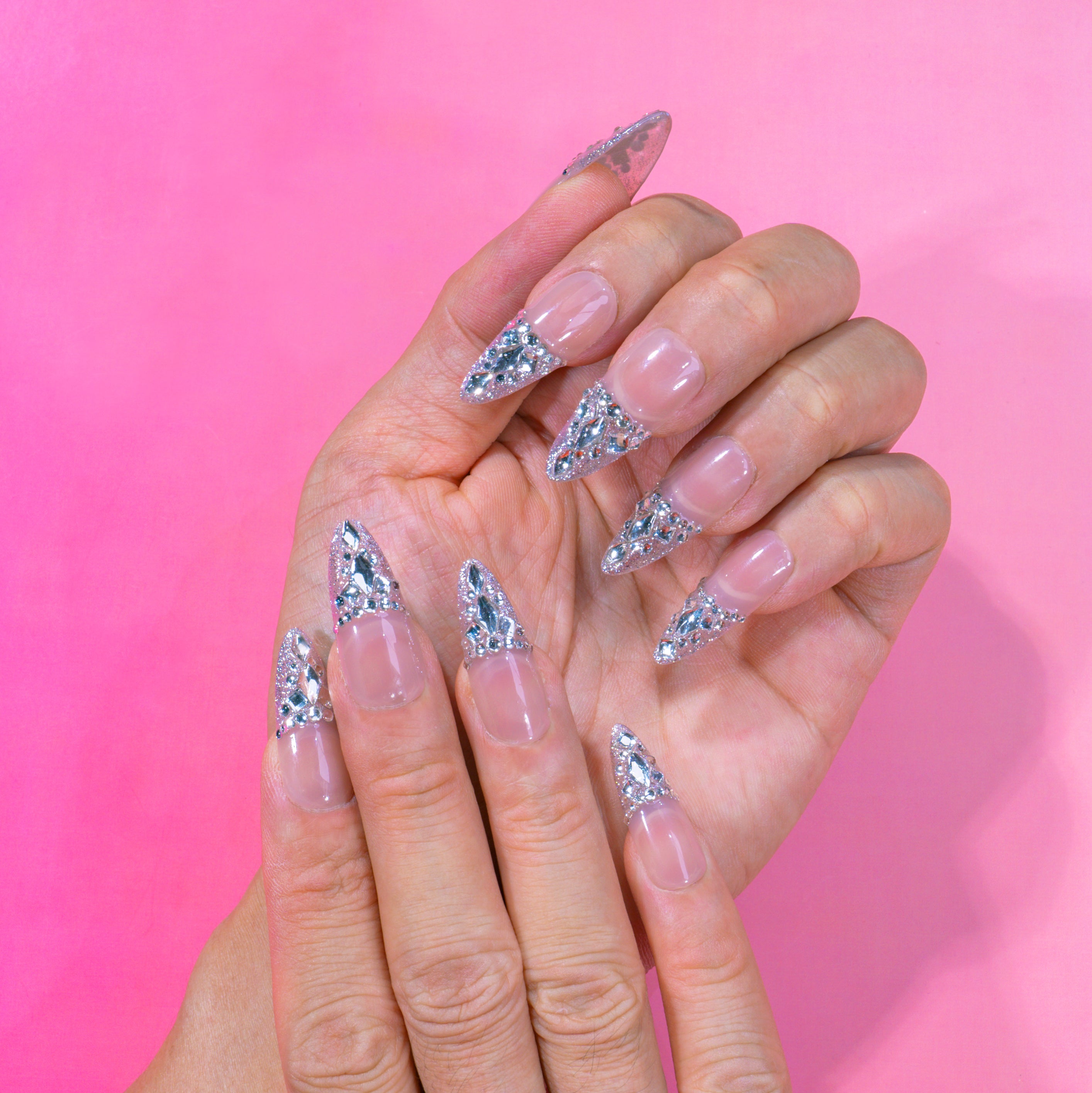 K05-sparkling rhinestone-1.1IN ALMOND