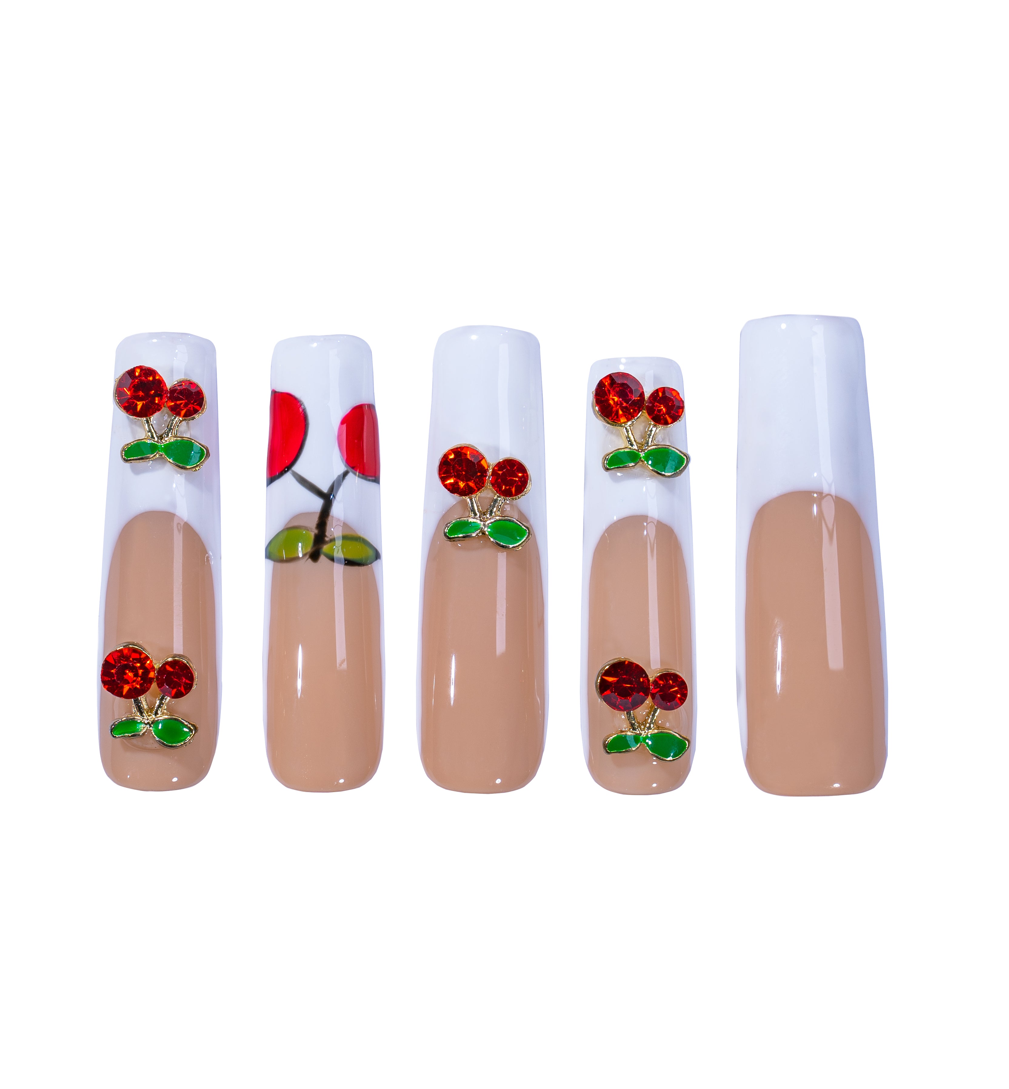 G03-Cherry French manicure-1.7IN SQUARE